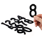 Die-Cut Magnetic Numbers Set 3 Inch Tall Black