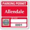 Custom Tamper-Evident Hologram Permit Parking Decals