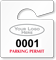 Plastic ToughTags™ Parking Permits, Mini
