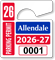 Plastic ToughTags™ Parking Permit Mini Template
