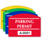 Parking Permit Arch Shaped Sticker