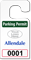 Plastic ToughTags™ Parking Permit Template