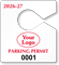 Plastic ToughTags™ Parking Permit Templates