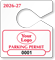Plastic ToughTags™ Parking Permit Templates