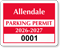 Parking Labels - Design CD1
