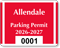 Parking Labels - Design CD6