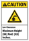 Custom Caution ANSI Low Clearance Sign