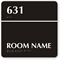 Add Own Number And Room Name Braille Sign