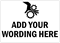 Custom Machine Warning Hand Injury Sign