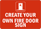 Custom FIRE DOOR Sign