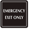 Emergency Exit Sign