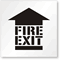 Fire Exit Arrow Stencil