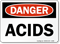 Acids OSHA Danger Sign