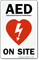 AED On Site Sign
