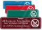 Rooms Are Non Smoking Violation Cleaning Charge Sign