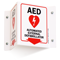 Automated External Defibrillator Projecting Sign