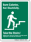Burn Calories Not Electricity Take Stairs Sign