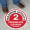Choose Your Maximum Capacity Per Elevator Floor Sign
