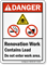 Renovation Work Do Not Enter Work Area Sign