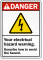 Personalized ANSI Electrical Hazard Warning Sign