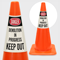 Danger Demolition In Progress Keep Out Cone Collar