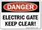 Danger Electric Gate Sign