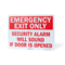 Emergency Exit Only Security Alarm Sign
