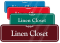 Linen Closet ShowCase Wall Sign