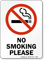 No Smoking Please (symbol) Sign