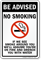 Be Advised, No Smoking Sign