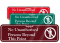 No Unauthorized Persons Beyond Point ShowCase™ Wall Sign