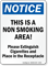 Notice Non Smoking Area Sign
