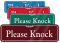 Please Knock ShowCase™ Wall Sign