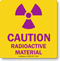 Caution Radioactive Material with Graphic