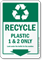 Recycle Plastic 1 And 2 Only Sign