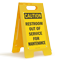 Restroom Out Of Service For Maintenance Floor Sign