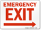 Emergency Exit Sign