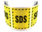 180 Degree Projecting SDS Sign with striped border
