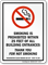 SMOKING IS PROHIBITED WITHIN 25 FEET Sign