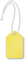Yellow Merchandise Tag (with strings)