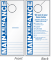 2-Sided Bilingual Maintenance Personnel Working Inside Door Hanger