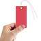 Red Tyvek Shipping Tags (with pre-attached wires)