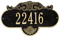Rochelle Standard Wall Address Plaque, One Line