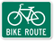 Bicycle Symbol - Bike Route Sign