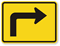Right Directional Arrow Sharp Turn Symbol Sign