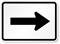One Direction Arrow Symbol - Route Marker Sign